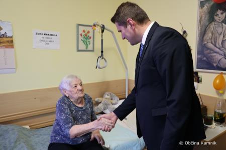 Kamničana Katarina Zore in Franci Uršič sta dopolnila častitljivih 100 let  (9)